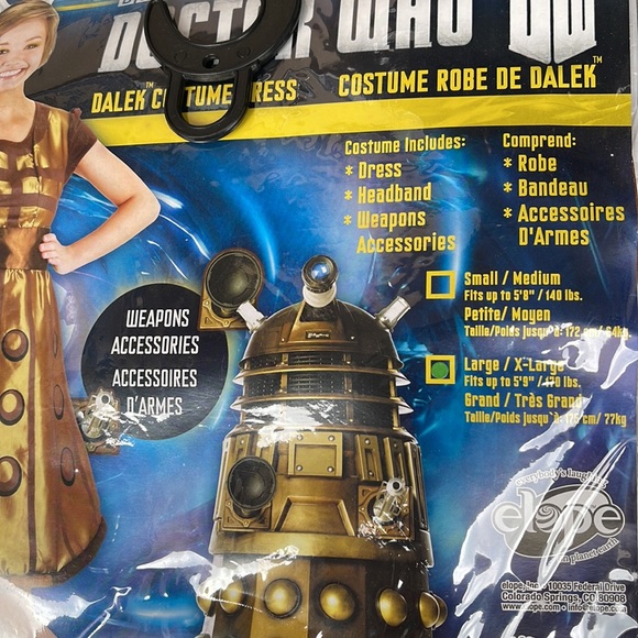 Doctor Who Dalek Costume! New! - Picture 4 of 9